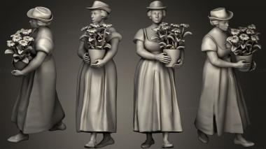 Figurines of people WOMAN10 3d model